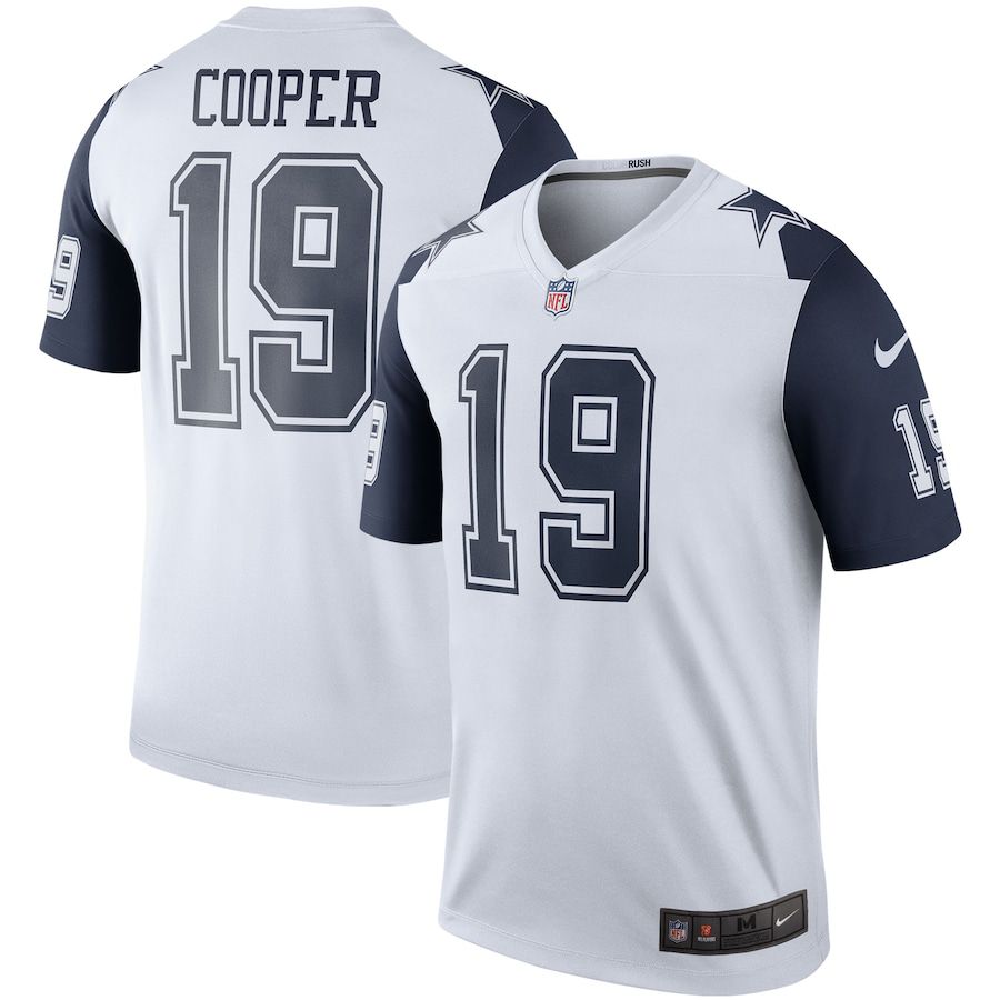 Men Dallas Cowboys #19 Amari Cooper Nike White Color Rush Legend Player NFL Jersey